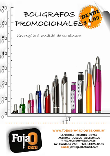 Boligrafos promocion